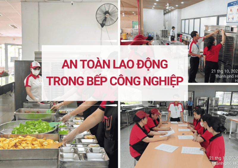 an toàn lao động trong bếp công nghiệp